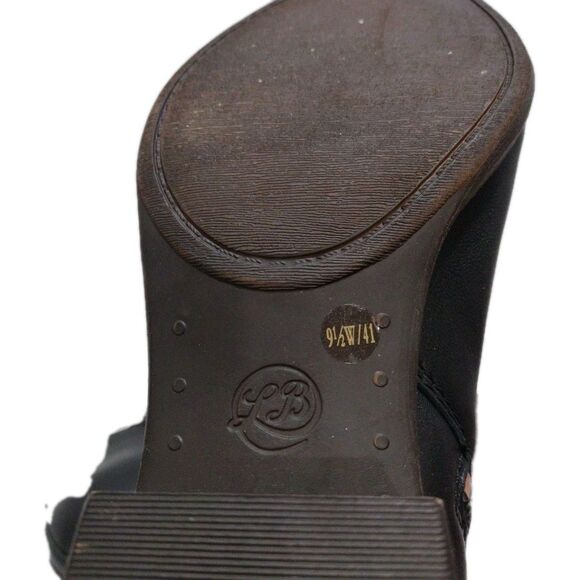 Lucky Brand 9.5W LK-BASEL Black Glove Nappa Side-Zip Ankle Bootie Boots NIB - Picture 7 of 16